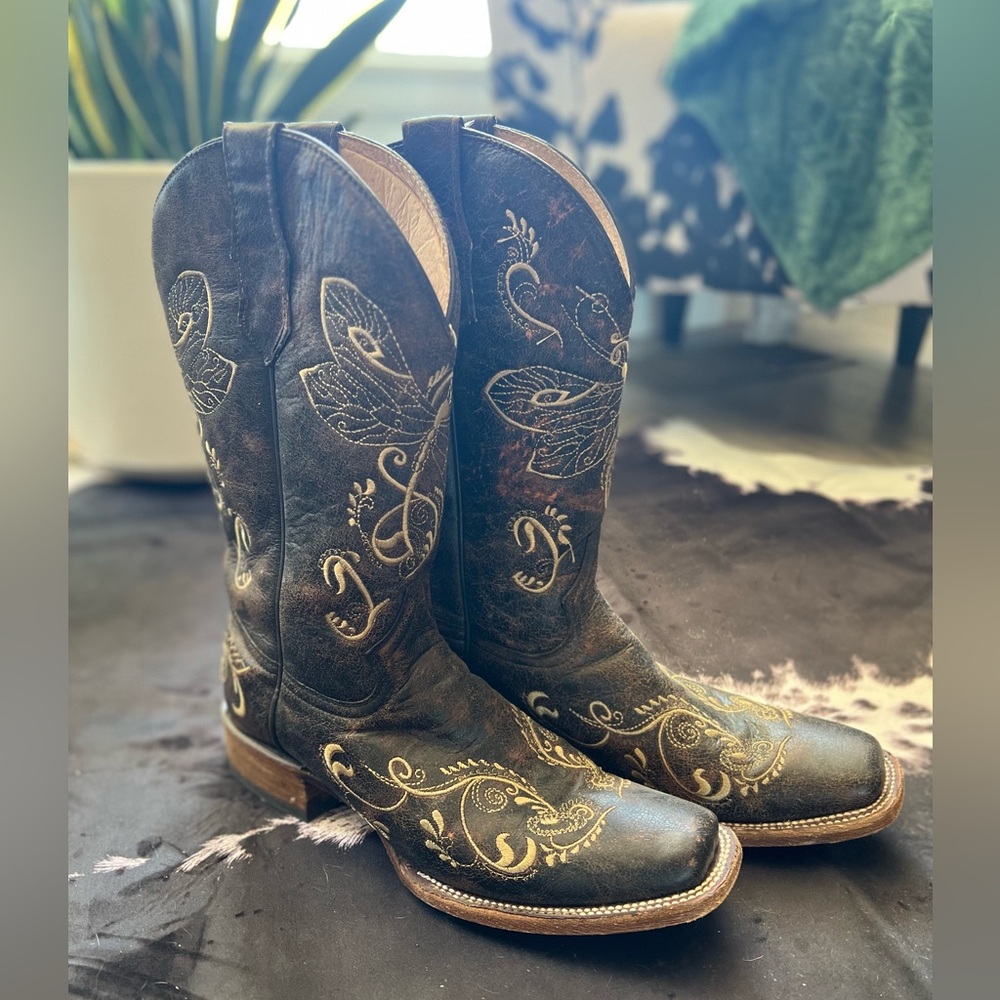 Circle G Dragonfly Cowgirl Boots
